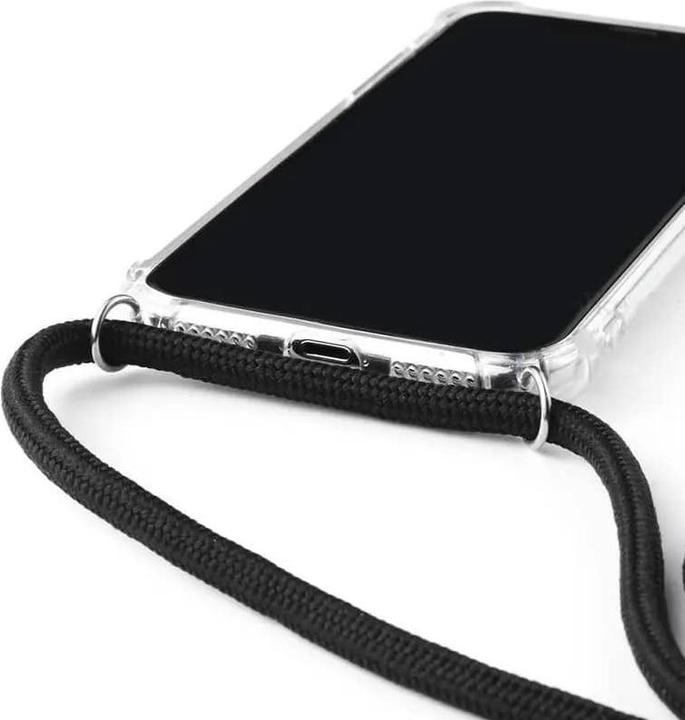 Produktbild RPD iPhone 14 Pro - Handykette / Necklace – Transparent mit praktischem schwarzem Band