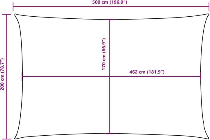 Actual product image VidaXL Awning (200 x 500 cm)