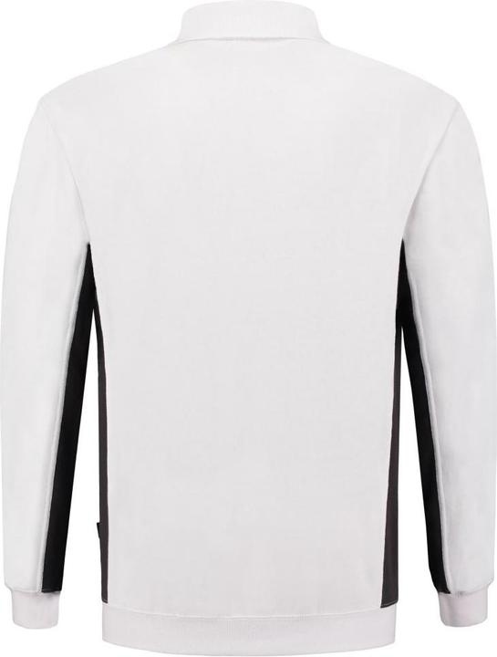 Image du produit Tricorp Sweatshirt col polo bicolore poche poitrine WhiteDarkgrey Gr. L (L)