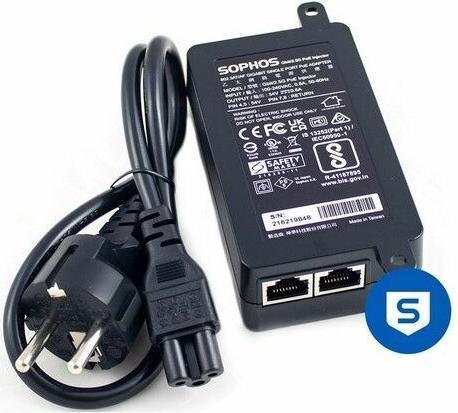 Immagine prodotto Sophos Iniettore Gbit/2.5G PoE++ 802.3bt - 60W - Cavo di alimentazione UE (60 W)