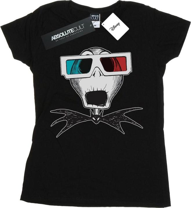 Immagine prodotto Disney Nightmare Before Christmas Jack Skellington 3D Glasses Maglietta Donna (M)