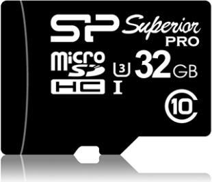 Silicon Power Karta MicroSD Micro SDHC 32GB UHS-3 + adapter (SP032GBSTH004V10-SP) (32 GB, microSD, U3, UHS-I)