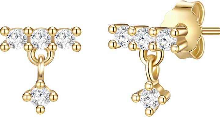 Glanzstücke München Damen Sterling Silber Zirkonia gelbgold - 23726 (Sterling Silber)