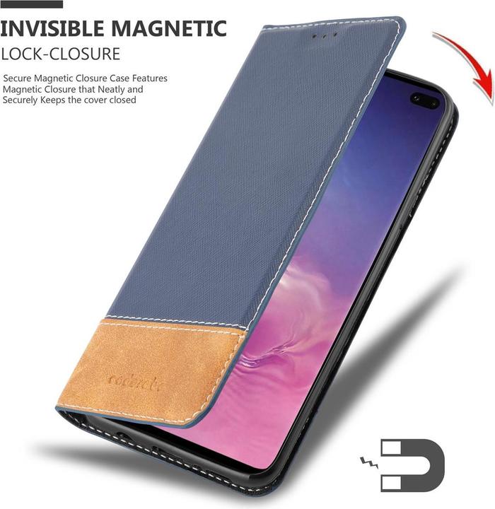Produktbild Cadorabo X-Wallet Kunstlederkombi Hülle (Samsung Galaxy S10+)