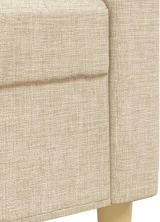Produktbild VidaXL Sofa Garnitur Lounge Sitzgruppe Polstersofa Sessel 2-tlg. Creme Stoff (3-Sitzer, 2-Sitzer)
