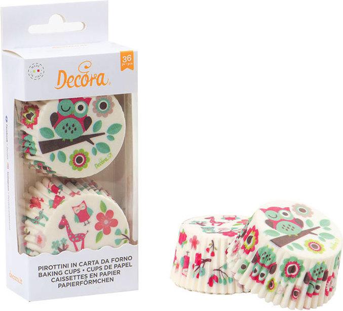 Immagine prodotto Decora Stampi per cupcake Gufo e Giraffa (5 cm)