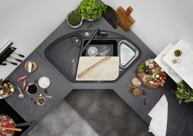 Actual product image Blanco Delta II (Top-mounted sink, 55.10 cm, 57.50 cm)