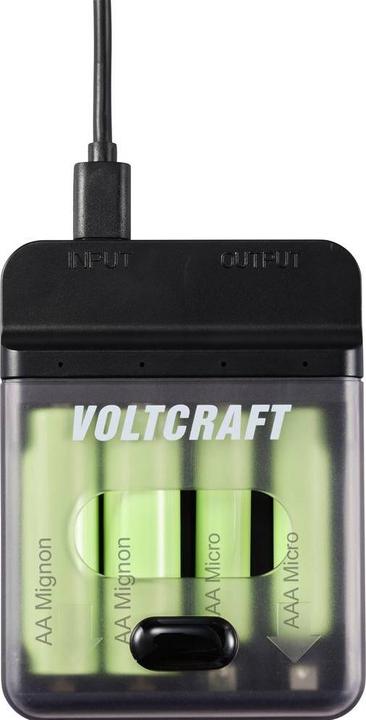 Voltcraft VC-BC4-PB1 2in1 charger & power bank (1 pcs., Battery + charger)