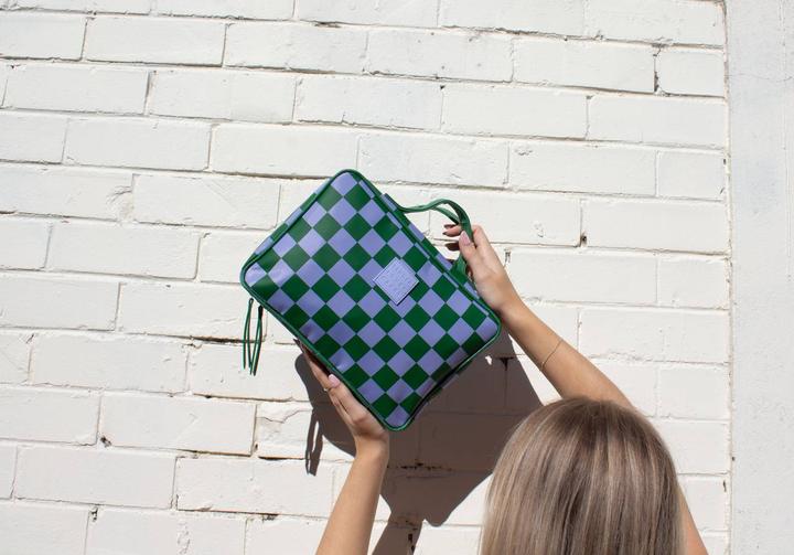 Actual product image Tender Love + Carry Grn Lilac Gambit Hanging Washbag