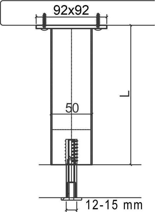 Produktbild Meyer Barkonsolen für Holz- und Steinplatten, rund, ø 50 mm, gerade oder geneigt 30/60° (1 Stk.)