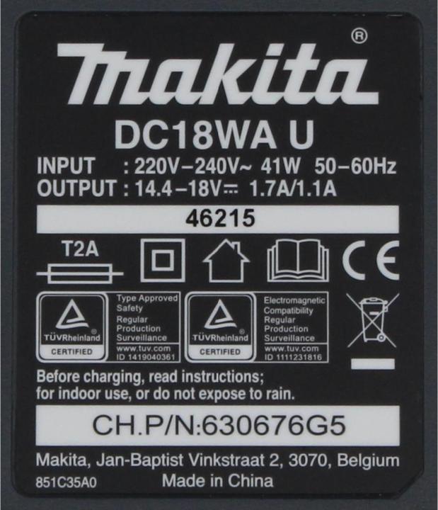 Actual product image Makita DC18WA (18 V)