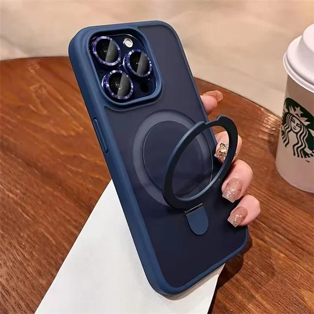 Produktbild RPD Apple iPhone 16 Pro Max - MagSafe Stand Etui mit Kameraschutz, violett, Matt (Apple iPhone 16 Pro Max)
