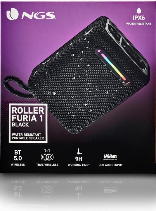Actual product image NGS Roller Furia 1 BT Loudspeaker (9 h, Rechargeable battery operated)