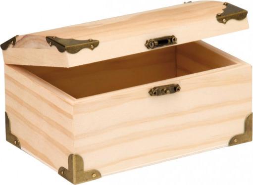 Actual product image Glorex Treasure chest medium, pine NZ