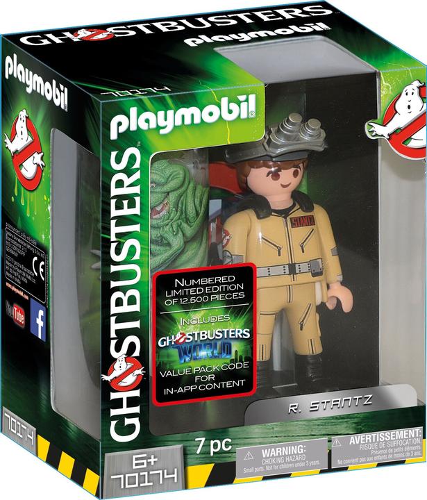 Actual product image Playmobil Ghostbusters Collector Figure R. Stantz (70174, Playmobil Ghostbusters)