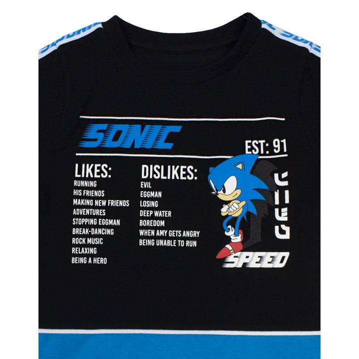Immagine prodotto Sonic The Hedgehog Tshirt Gaming Statistics Ragazzi (122)