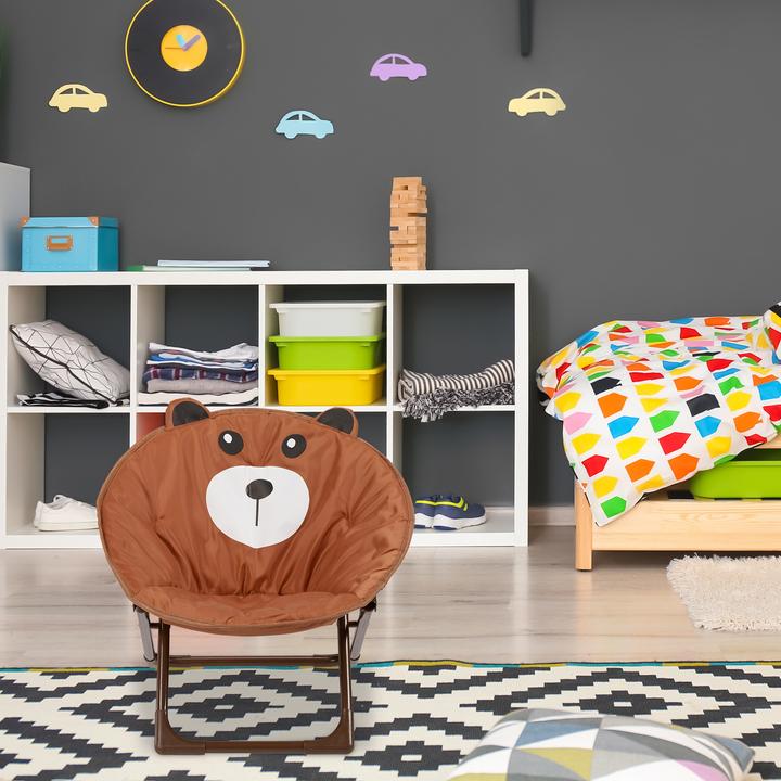 Image du produit Relaxdays Chaise lune enfants, pliable (Chaise haute)