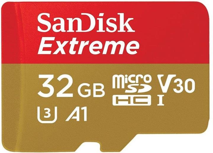 Produktbild SanDisk microSDHC ActionSC 32GB 2x Extr.100MB (32 GB, microSDHC, U3, UHS-I)