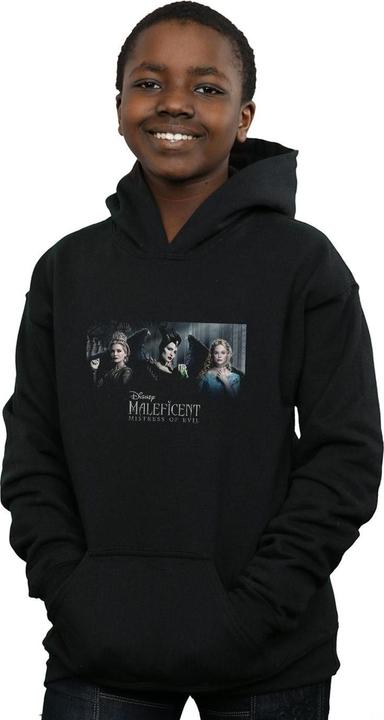 Actual product image Disney Boys Maleficent Mistress Of Evil Character Poster Hoodie (152, 158)
