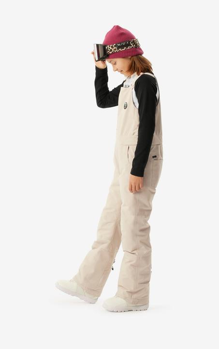 Actual product image Wedze Snowboard trousers dungarees kids piste - 500 white (128)
