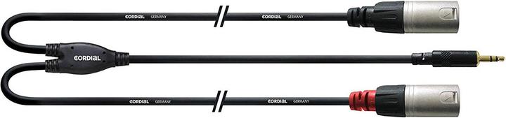 Cordial CFY 3 WMM-LONG - câble en Y / jack 3,5 mm - 2x XLR (3 m, XLR, Jack 3,5 mm (AUX))