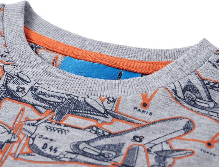 Immagine prodotto VidaXL Felpa da bambino grigio melange 92,Materiale: 85 % cotone (92)