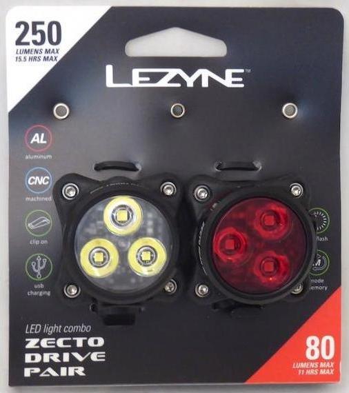 Actual product image Lezyne Zecto Drive Set (250 lm, 80 lm)