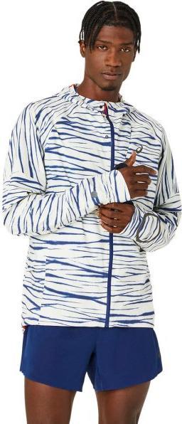 ASICS Performance Metarun Shibori Wat Jacket Men Birch/Blue Expanse (S)