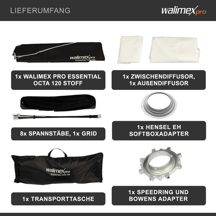 Actual product image Walimex pro Essential Octa 120 Hensel EH (Soft boxes, 120 cm)