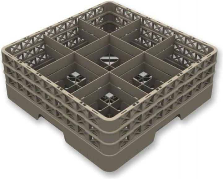Image du produit Vollrath Panier à verres ouvert 9 compartiments 1 rehausse verre max Ø151/h120mm