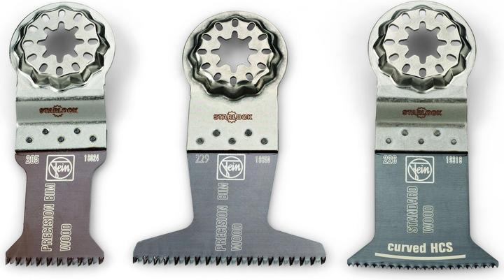 Actual product image Fein Plunge cut saw blade E-Cut Combo Starlock Wood, 3-piece