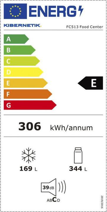 Etichetta energetica Kibernetik FSP500 (513 l)
