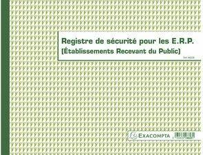 Actual product image Exacompta Piq-re "Registre de s'curit' pour les E.R.P."