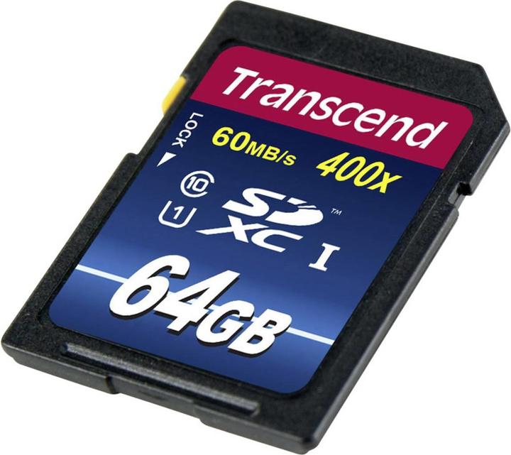 Produktbild Transcend SDXC Premium 400x (64 GB, SDXC, U1, UHS-I)