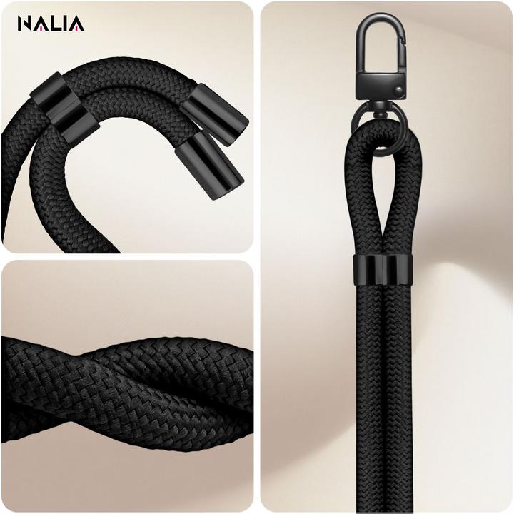 Actual product image Nalia HoldMe Lanyard Handykette - Universal Trageband für Smartphones - Verstellbar, Soft & Elastisch
