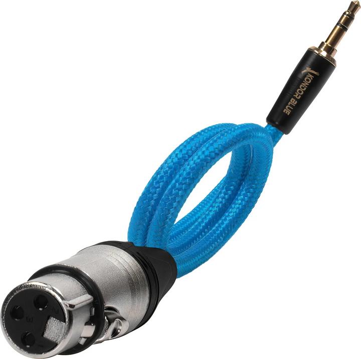 Produktbild Kondor Blue 16" Female XLR to 3.5mm Male Mini TRS Blue Braided (0.43 m)