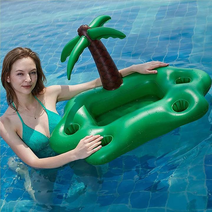 Produktbild Splash & Fun Aufblasbare Pool Getränkehalter Palme