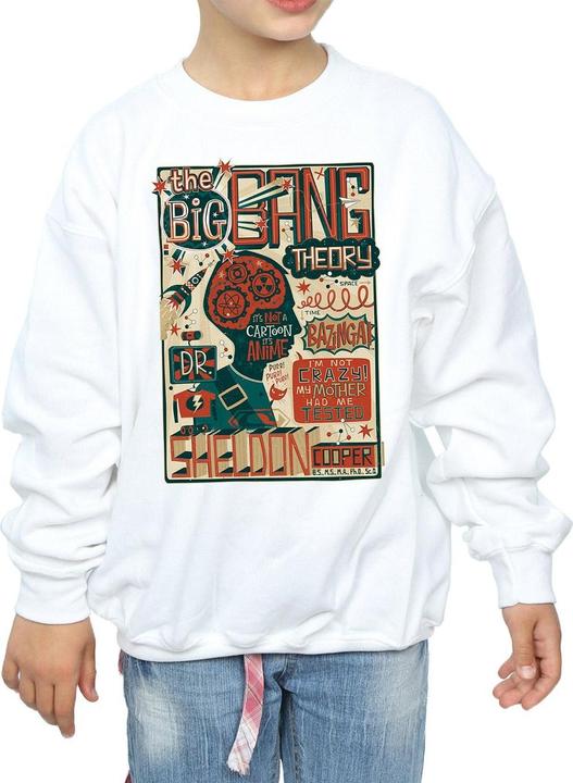 Actual product image Big Bang Theory Girls Infographic Poster Sweatshirt (152, 158)