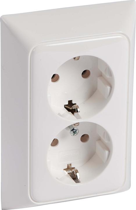 Actual product image Legrand CREO Schuko Full 776173 21 Uw 2-gang SE for 1 socket