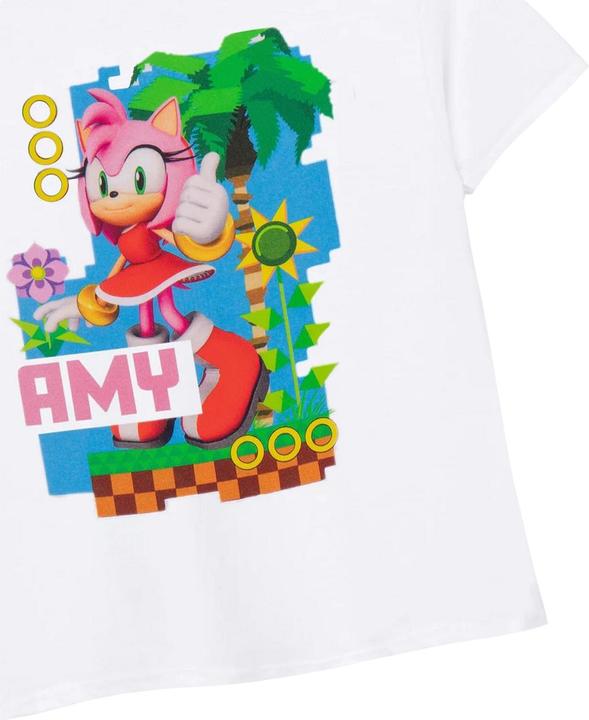 Actual product image Sonic The Hedgehog Childrens/Kids Amy Short-Sleeved T-Shirt (104)