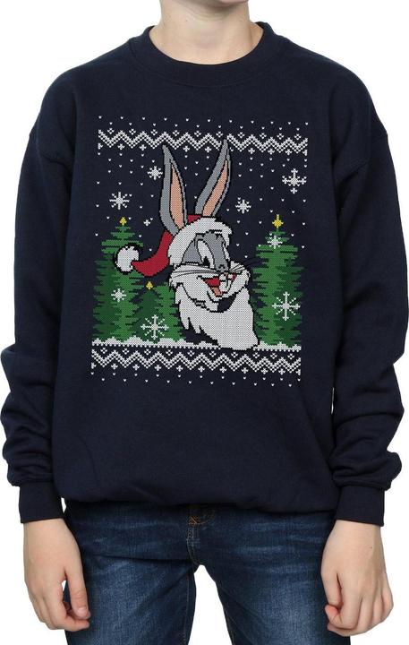 Immagine prodotto Looney Tunes Bugs Bunny Christmas Fair Isle Felpa Ragazzi (116)