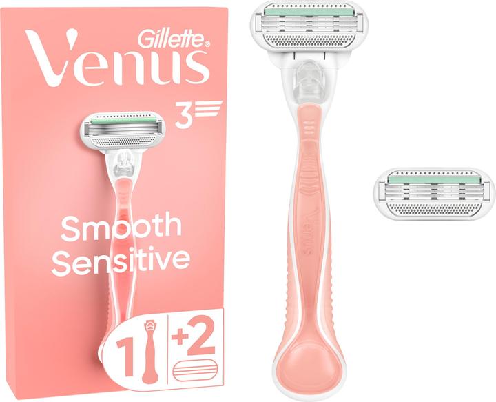 Produktbild Gillette Venus Gillette - Venus Sensitive Smooth - Women's razor + 2 heads (L)
