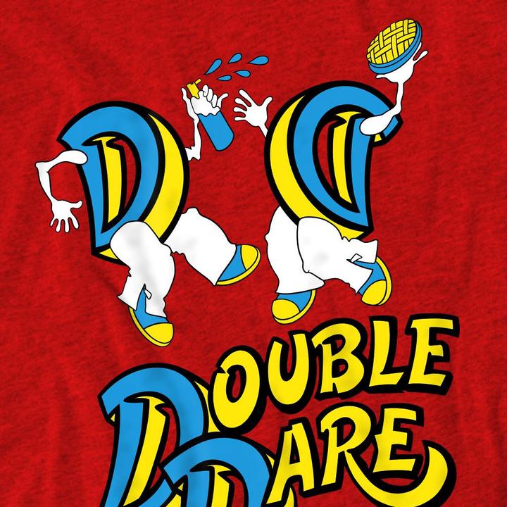Actual product image double dare Unisex Adult Vintage Logo T-Shirt (M)