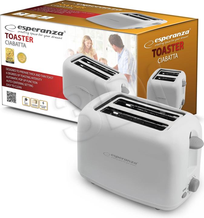 Actual product image Esperanza Ciabatta EKT002 (600W, white)