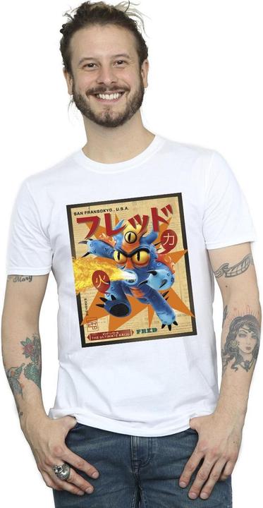 Produktbild Disney Big Hero 6 Baymax Fred Newspaper TShirt (4XL)