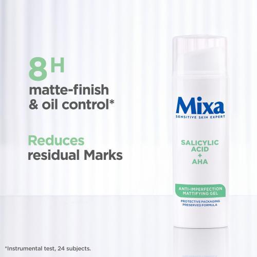 Immagine prodotto Mixa Acido salicilico + AHA Gel opacizzante anti-imperfezioni (50 ml, Gel viso)