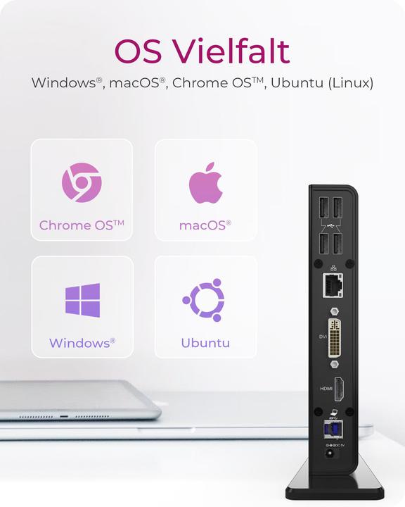 Produktbild Icy Box IB-DK2241AC - USB Type-A 3.0 Multi Dock (USB-B, 11 Ports)