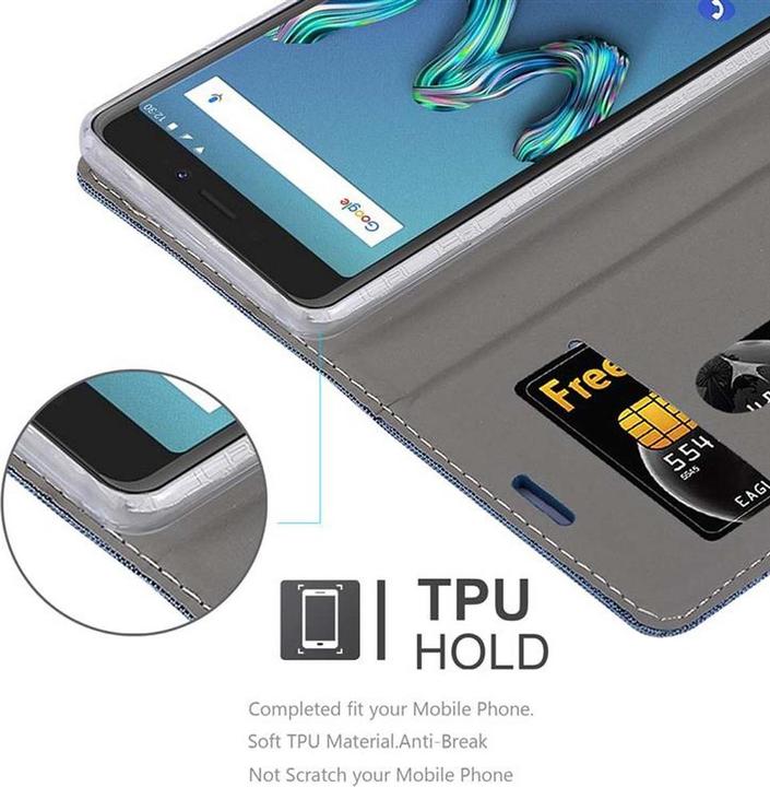 Produktbild Cadorabo Book Jeans Optik Cover (Wiko Tommy 3)