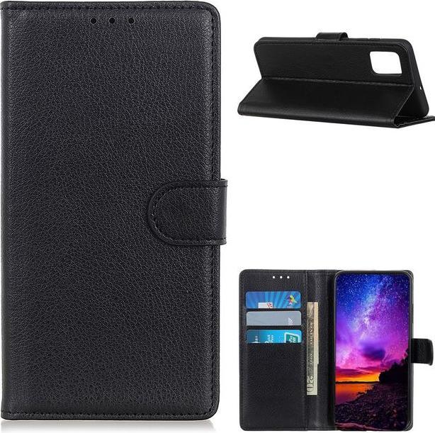 Actual product image MU Classic Litchi Leather Bookcover Series (LG K62, LG K52)