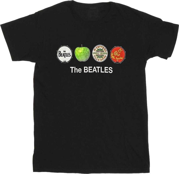 Image du produit The Beatles T-shirt unisexe adulte Apple And Drums Cotton (S)
